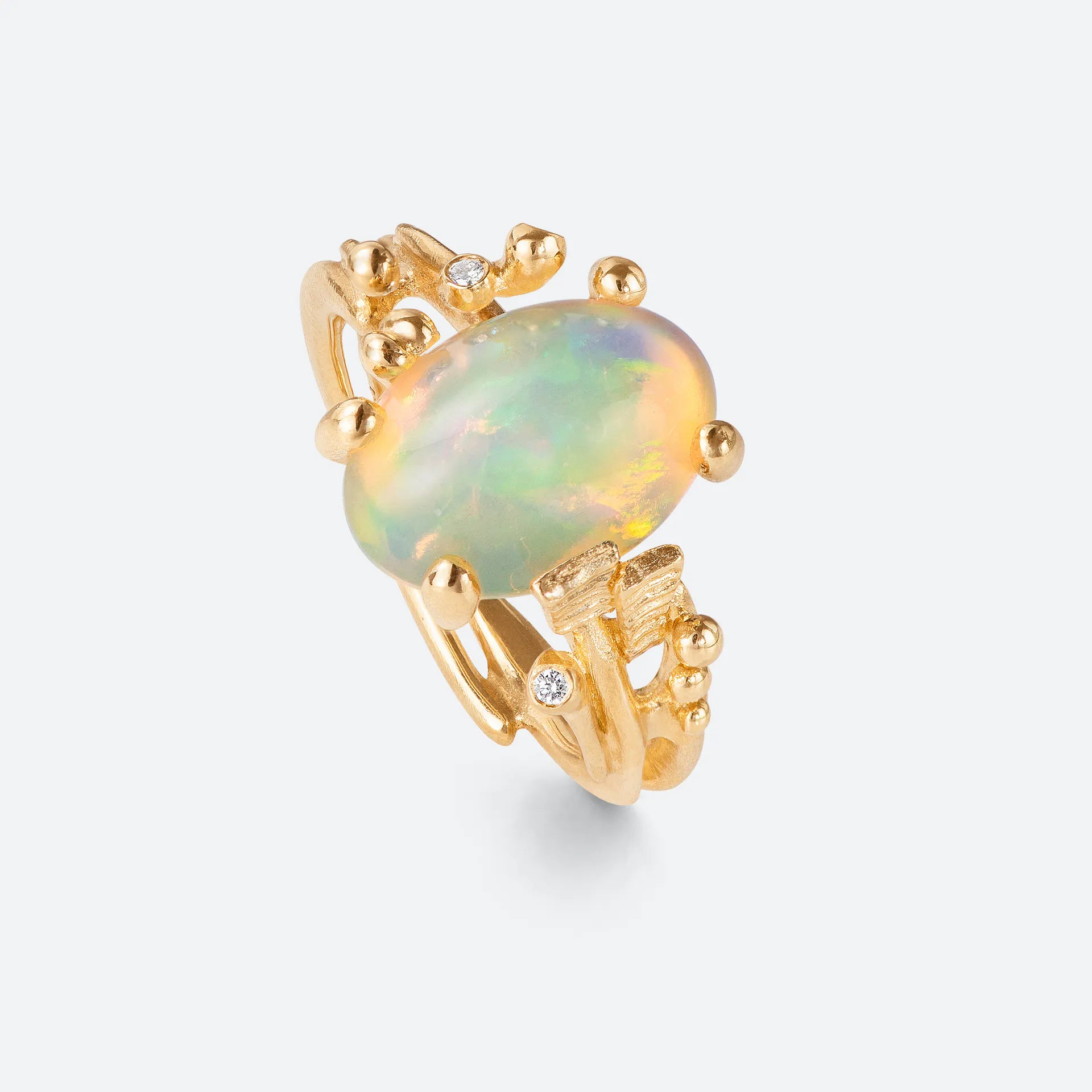 Boho ring lille, opal A2929-401