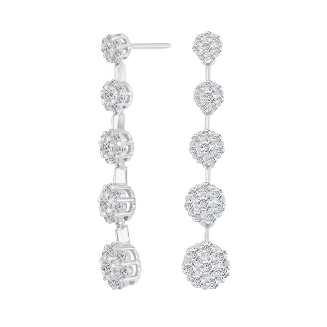 Rhd. Sølv ørehængere LISANOR