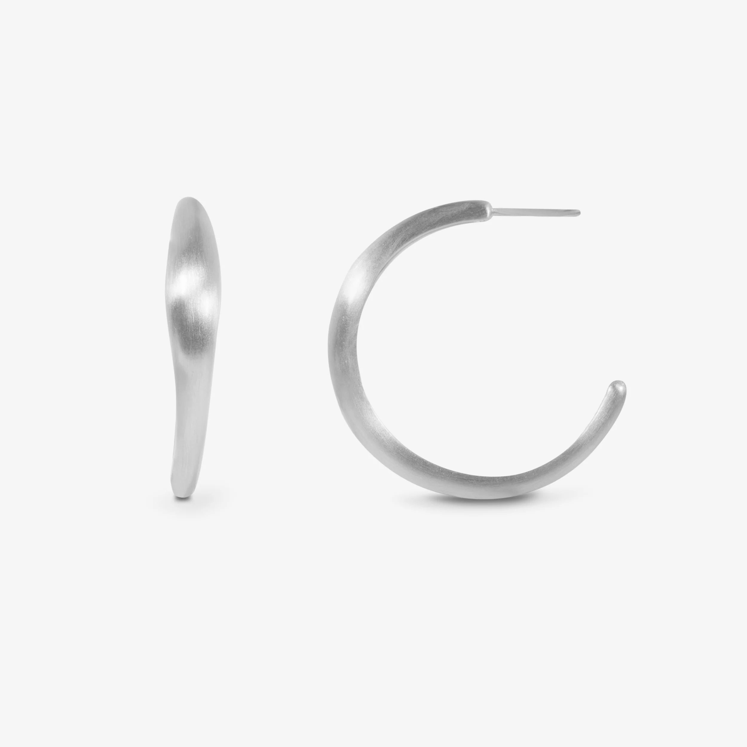 Ocean Flow XL Hoops Sølv