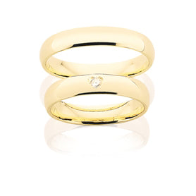 Vielses/forlovelsesringe i 8 Karat - Sct. Mathias Ure & Guld