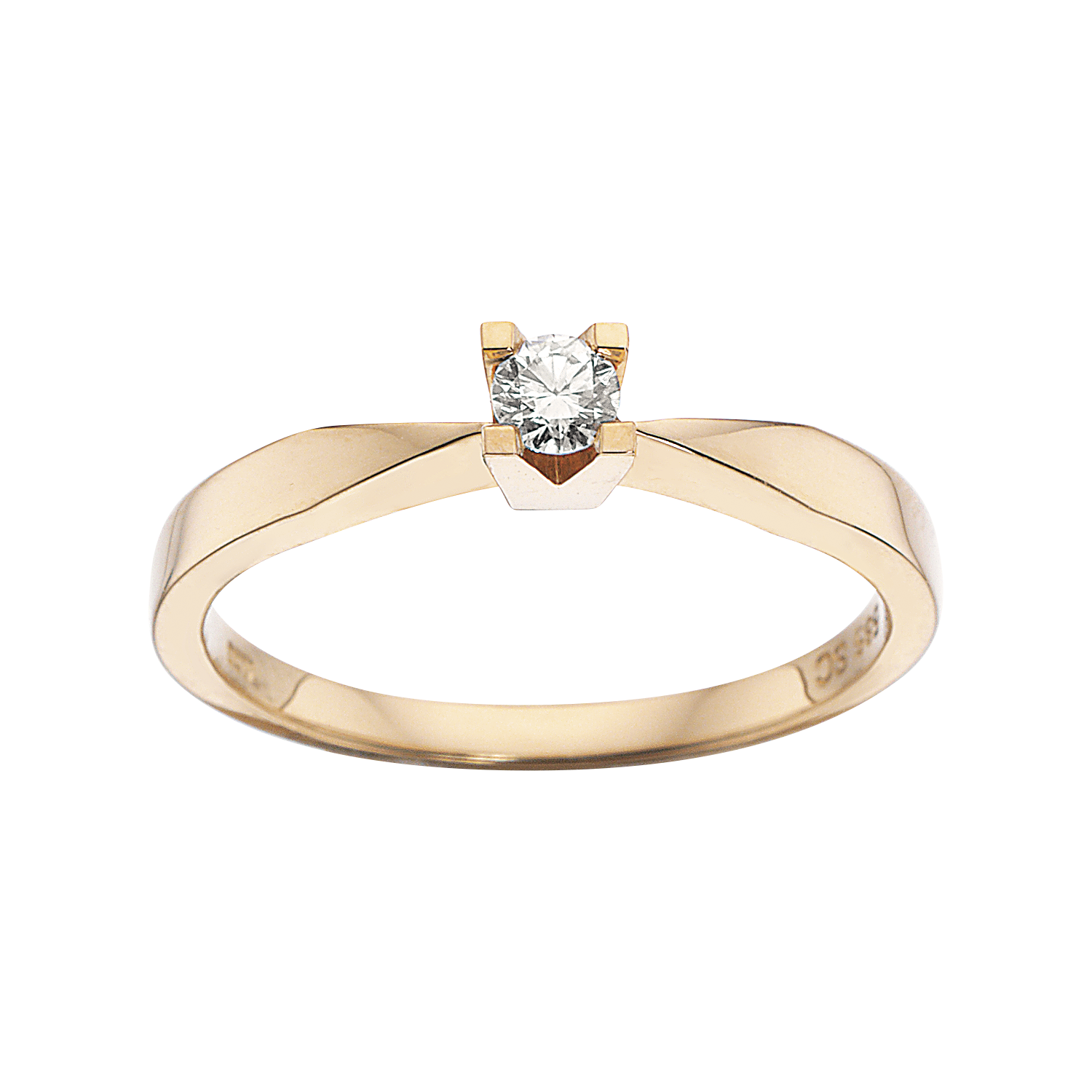 Kleopatra ring i 14kt. guld med diamanter - Sct. Mathias Ure & Guld