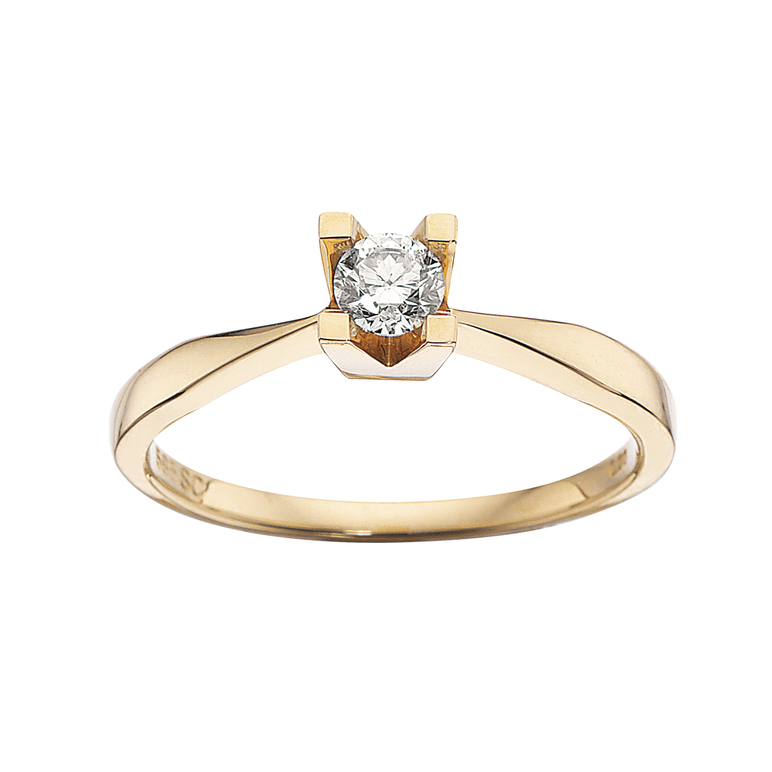 Kleopatra ring i 14kt. guld med diamanter - Sct. Mathias Ure & Guld