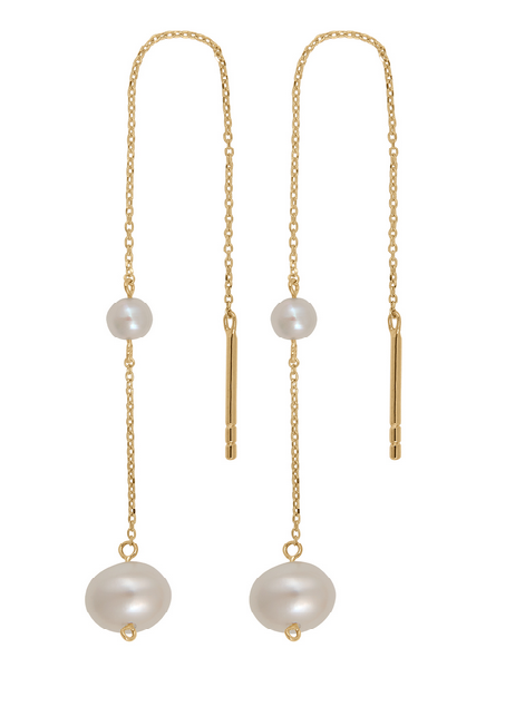 Nordahl, Siersbøl, perle ørekæde, 8 kt - Sct. Mathias Ure & Guld