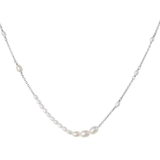 Aura flow halskæde, sølv - Sct. Mathias Ure & Guld