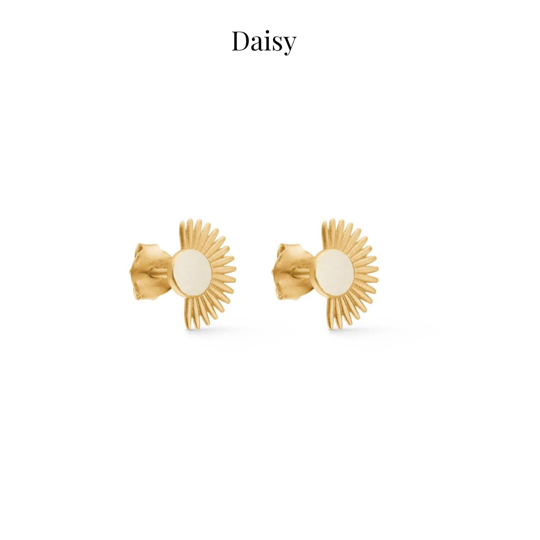 Soleil Ørestikker - Forgyldt Sølv