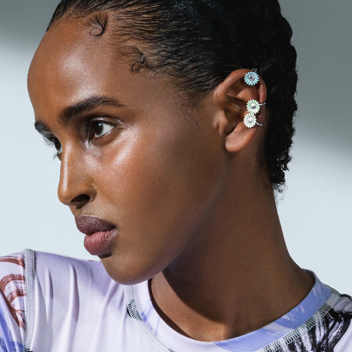 Stine Goya x Georg Jensen Daisy Earcuff Blå