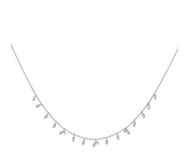 Jungle Vine Sparkle Halskæde Sølv - Sct. Mathias Ure & Guld