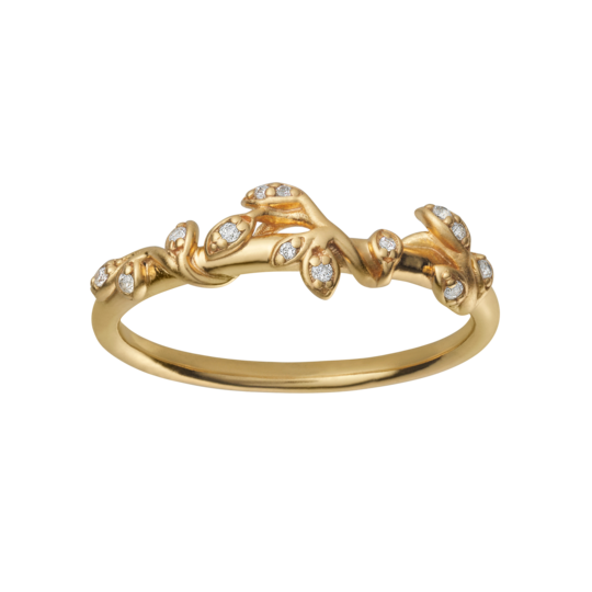 Jungle Ivy Ring, Forgyldt Sølv - Sct. Mathias Ure & Guld