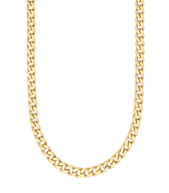 SON necklace STEEL brushed 60cm IPGold - Sct. Mathias Ure & Guld